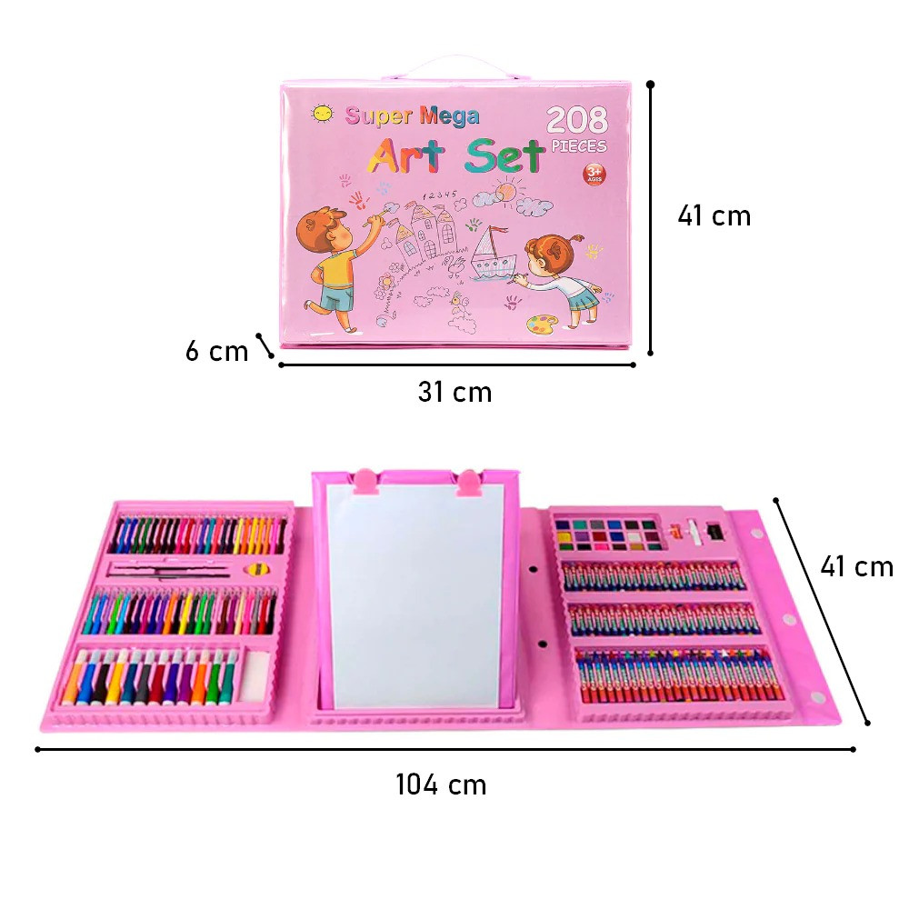 Miniatura 4 de Set de arte infantil 208 piezas